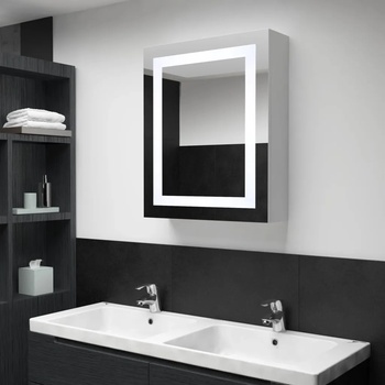 Image 1 of vidaXL LED шкаф с огледало за баня, 50x13x70 см (285116)