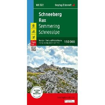 Schneeberg - Rax, Wander-, Rad- und Freizeitkarte 1: 50.000, freytag & berndt, WK 022
