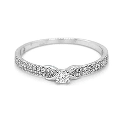 Beny Jewellery zlatý zásnubní s diamanty 2010912