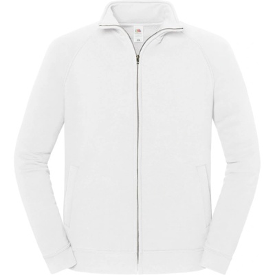 Fruit of the Loom iconic premium sweat jacket / Суитшърт с цип от плътен памук - бял xxl (16229000105)
