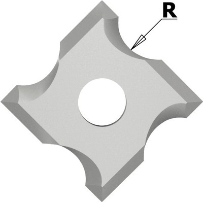 Igm N034 Žiletka tvrdokovová radiusová - R3 mm MDF+ N034-03025