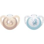 Nuk Силиконови залъгалки NUK First Choice - 0-6 м, 2 броя, мечка/водно конче (10175378) - baby
