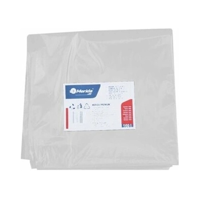 Merida Vrecia na odpadky LDPE 40µm 160 l biele 10ks/b W50B