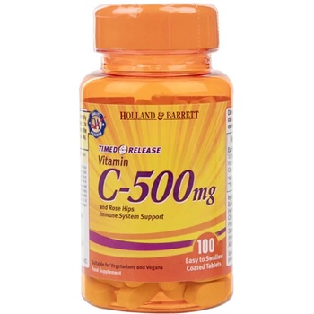 Image 1 of Holland & Barrett Vitamin C 500 mg / Timed Release with Rose Hips & Bioflavonoids [100 каплети]