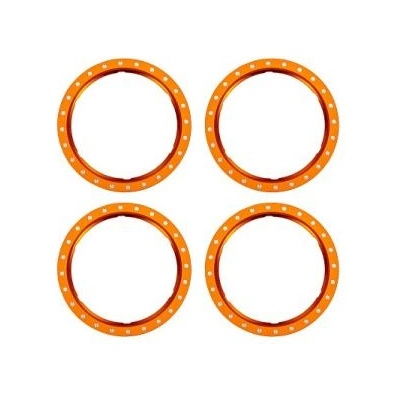 Traxxas пръстен Beadlock алуминиев оранжев (4)