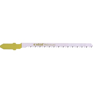 Extol Острие за декофриране, 5 бр. , ръкохватка Bosch, HCS; 75x4, 5x1, 5mm, разстояние между зъбите 2, 5mm, шлифовани зъби, права и извита мека дървесина, дървесен чипс