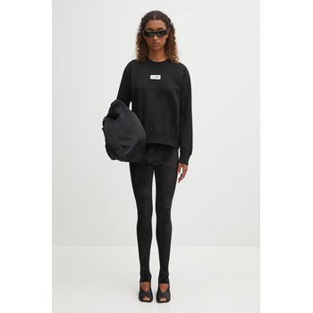 MM6 Maison Margiela Памучен суичър MM6 Maison Margiela в черно с изчистен дизайн S52GU0247. M25025.900 (S52GU0247.M25025.900)