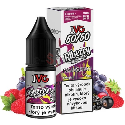 IVG 50/50 Riberry Lemonade 10 ml 12 mg