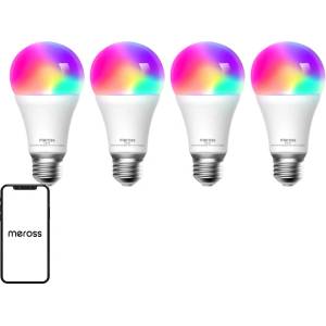 Meross Смарт крушка Meross MSL120 WiFi RGB 810lm, комплект 4 бр (MSL120DAHQUA-EU)