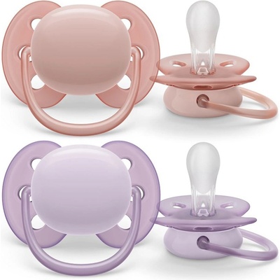 Avent SCF091/33 Dudlík Ultra Soft oranžová/fialová – Zboží Mobilmania