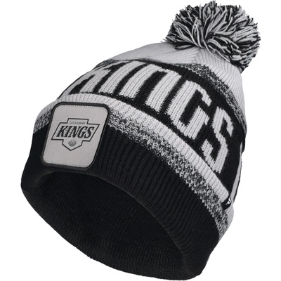 Fanatics LOS ANGELES KINGS THRIVE CUFFED POM BEANIE Čierna Sivá