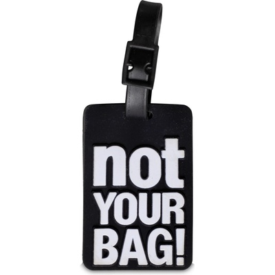Worldpack NOT YOUR BAG! čierne 7,5 x 5 cm 2ks