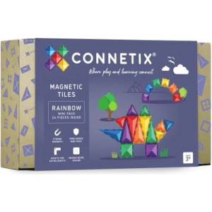 Connetix CONNETIX® Rainbow Mini Pack магнитен строителен комплект 24 бр (CT-R-00024-MI)