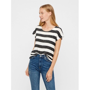 Image 1 of Vero Moda Тениска Vero Moda Women's Stripe Regular Fit T-Shirt - Snow White