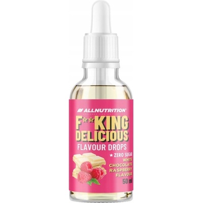 Allnutrition Fitking Delicious Flavour Drops 50 ml Biela čokoláda - maliny