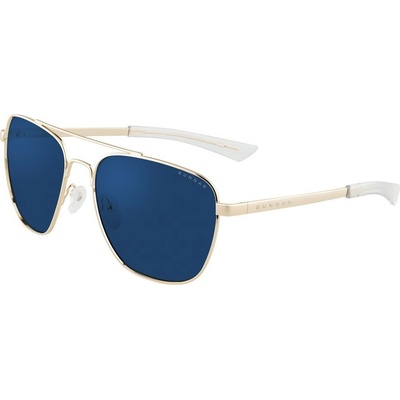 GUNNAR MUSTANG GOLD bílo-zlaté obroučky, tmavá sluneční skla MUS-02711