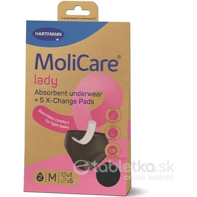 MoliCare Lady M absorpčná spodná bielizeň 1 ks + X-Change vložka 5 ks