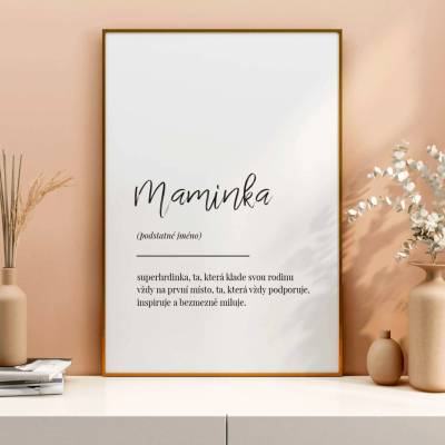Definice slova ''Maminka'' Velikost: 40 x 50