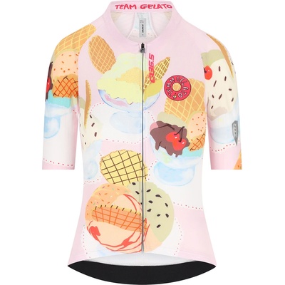 Q36.5 Дамска фланелка с къс ръкав за колоездене Q36.5 Women's Gregarius Pro Team Gelato Jersey Cycling jersey - Team Gelato (156-2736-0112)