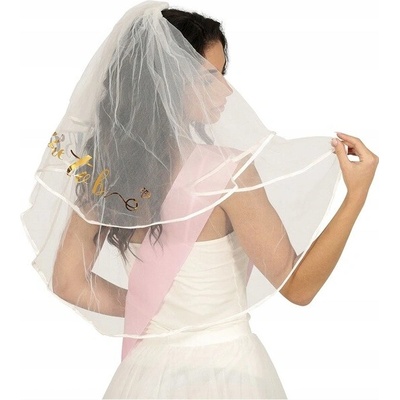 Závoj na hřebínku 70 cm Bride to Be ROZLUČKA SE SVOBODOU Budoucí nevěsta – Zboží Dáma