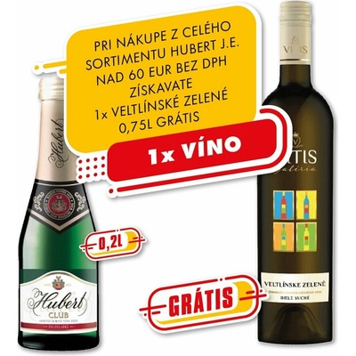 Hubert Club Polosladké 0,2 l