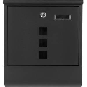 GEKO Пощенска кутия 34x30, 7x10cm, черна 81878 (G10923)
