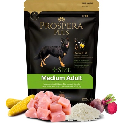 Prospera Plus Medium Adult Chicken & Rice 0,1 kg