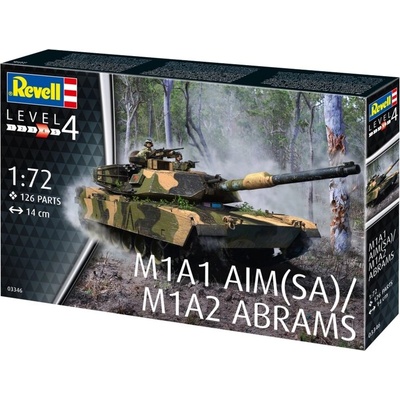 Revell Сглобяем модел, Revell, M1A1 AIM(SA)/ M1A2 Abrams, 126 части (R03346)