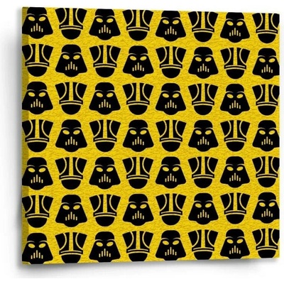 Sablio Obraz Star Wars Stormtroopeři Pattern na žluté - 50x50 cm