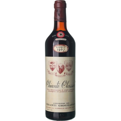 Gaiole Castellina Radda Chianti Riserva suché červené 1967 0,75 l (holá láhev)
