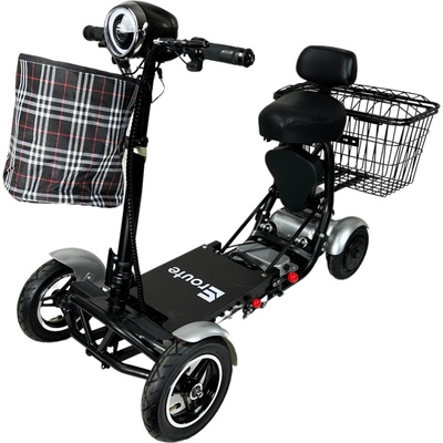 Skládací elektrický skútr pro seniory Eroute FOLD 1 Li-ion Barva: Stříbrná