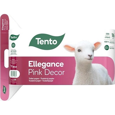 TENTO Ellegance Pink Decor 16 ks