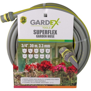 Gardex Tools Маркуч градински SUPERFLEX 3/4", 30m, 3.3mm GX (404904)
