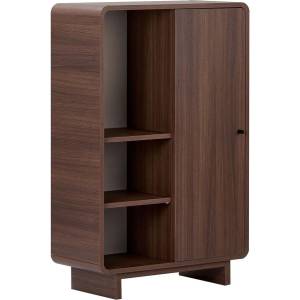 Nordure Шкафче от декор от орех в тъмно естествен цвят 70x110x34 cm Torina - Nordure (632NRD1142)