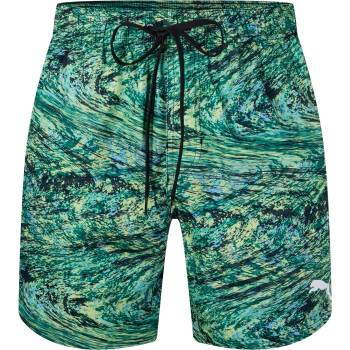 PUMA Бански гащета Puma Men's Printed Swim Shorts - Green Mashup