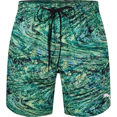 PUMA Бански гащета Puma Men's Printed Swim Shorts - Green Mashup