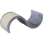 Nobby Драскалка за коте, извита дъска sinus - СИВА, 50х29х18 см. , nobby Германия 62043-01