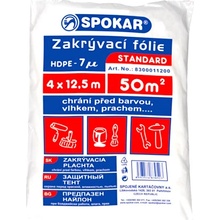 Spokar zakrývací fólie 4x12,5 m 50 m² HDPE-7µ