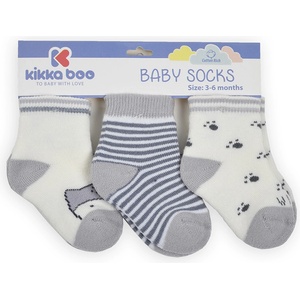 Kikkaboo Бебешки памучни термо чорапи Kikkaboo - Унисекс, 2-3 г (31110020036)