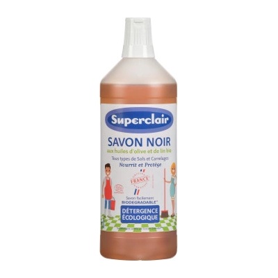 Superclair Savon Noir Černé mýdlo na úklid 1000 ml