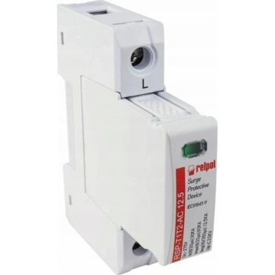 Relpol Svodič přepětí typ T1+T2 12,5 kA 1P 275 V AC RSP-T1T2-AC 12,5/1P 2617119