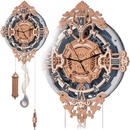 3D puzzle Robotime Rokr 3D dřevěné puzzle Nástěnné hodiny Zodiac 168 ks