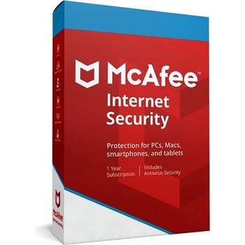 McAfee Internet Security 3 lic. 12 mes.