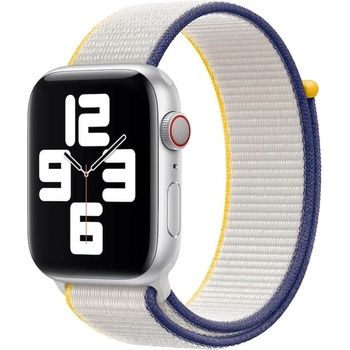 Apple Оригинална текстилна каишка за Apple Watch 38мм, 40мм, 41мм, 42мм (2024) - Apple Sea Salt Sport Loop (бял) (mjfr3zm/a)
