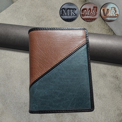 ARTEMO Vaše iniciály na peněžence ZDARMA luxusní pánská kožená peněženka OSKAR MASTER LEATHER