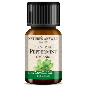 Nature's Answer Peppermint Essential Oil, Мента, етерично масло, ОРГАНИЧНО, 15 ml