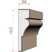 Dekora-Stuck Šambrána 140x38mm 311010