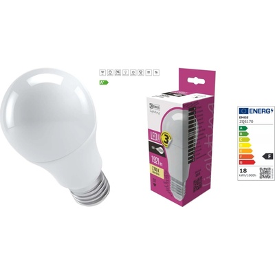 Emos LED žiarovka Classic A67 18W E27 teplá biela
