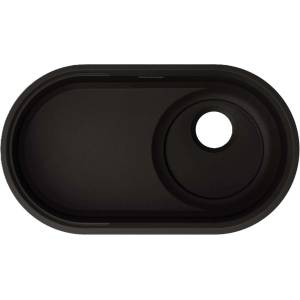 BLANCO Oovalon 700 IF - Гранитна мивка, 76x43 см, черна 527991 (527991) Мивка за вграждане