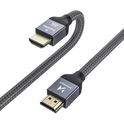 Високоскоростен 8K HDMI към HDMI кабел (500 см) (черен-сребрист) - Wozinsky Ultra High Speed HDMI 2.1, 8K 60Hz Cable (WHDMI-50)